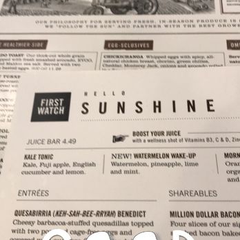 First Watch - Breakfast & Brunch Near Me - Abington, Pennsylvania First Watch - Breakfast & Brunch Near Me - Abington, Pennsylvania