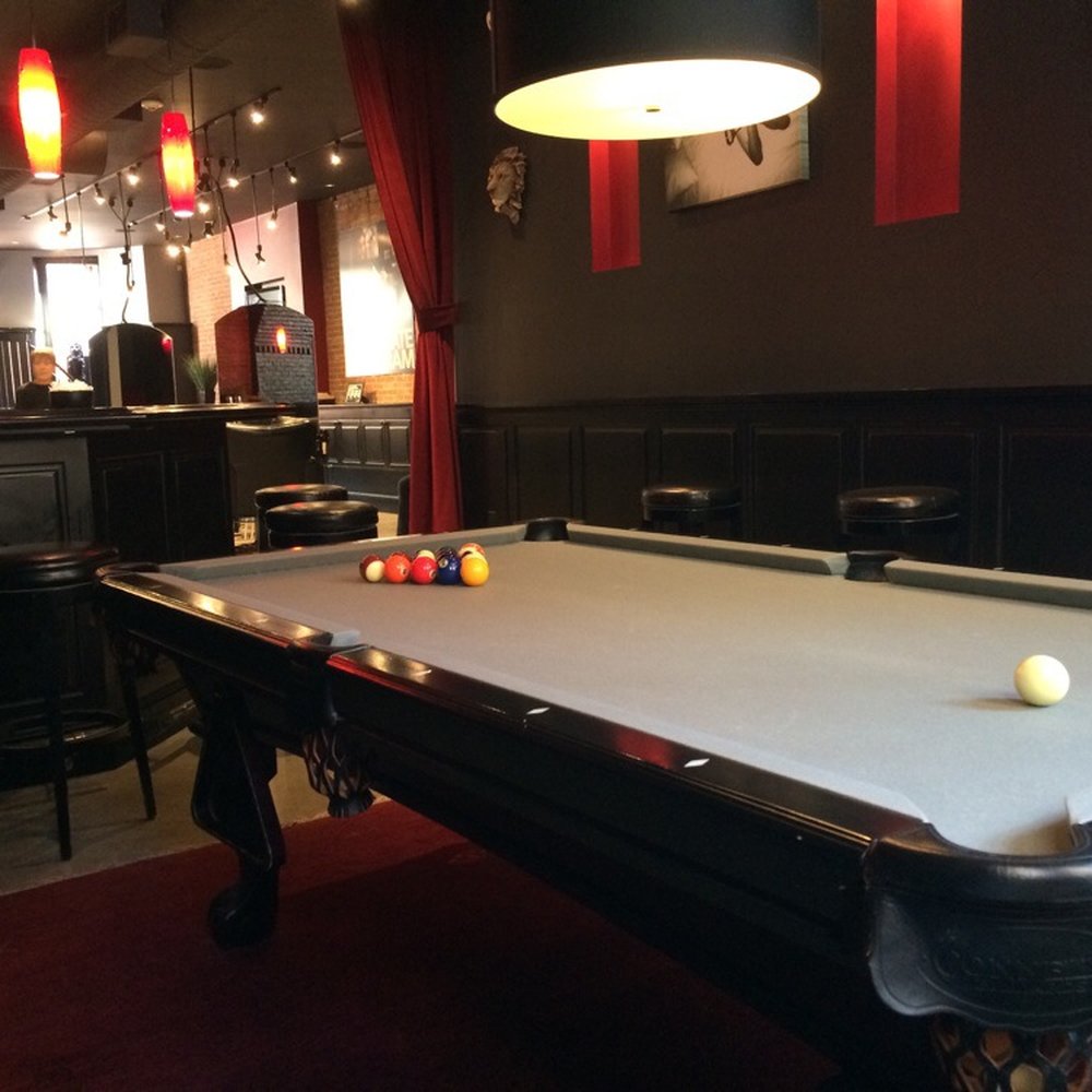 Pool table in back