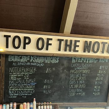 Top of the Notch - Menu (October 2025) - American Near Me - Mount Baldy, California Top of the Notch - Menu (October 2025) - American Near Me - Mount Baldy, California