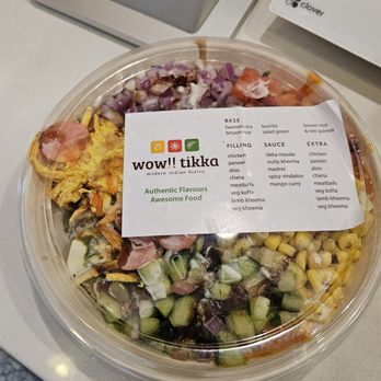 Wow Tikka - Longwood - Standard bowl with many toppings - Indian Near Me - Boston, Massachusetts Wow Tikka - Longwood - Standard bowl with many toppings - Indian Near Me - Boston, Massachusetts