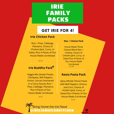 Menu photo 2 Irie Jamaican Kitchen Euclid, OH