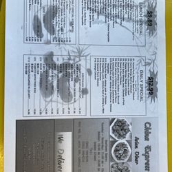 China Express - Menu