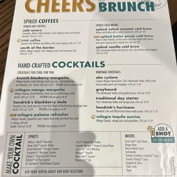 Another Broken Egg Cafe - May 2024 menu of spiked coffees and cocktails - Breakfast & Brunch Near Me - Westlake, Ohio