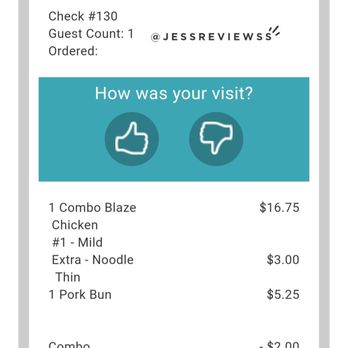 Silverlake Ramen - Receipt - Ramen Near Me - Atlanta, Georgia