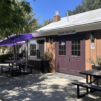Purple Owl Cafe - Purple Owl Cafe outside lounge - Creperies Near Me - Julian, California