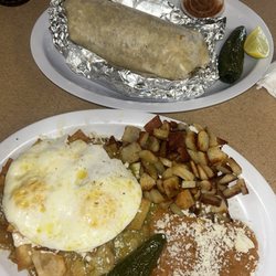 La Favorita - Chilaquiles and Asada Super Burrito