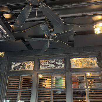 Dubliner Restaurant & Pub - Books of Kells style glass - Irish Near Me - Washington, DC, District of Columbia