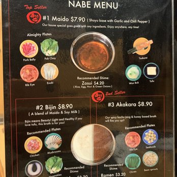 Nabeya Maido - Menu 1 - September 2019 - Japanese Near Me - Honolulu, Hawaii