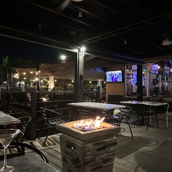Ed's Tavern - a fire pit in the middle of a patio - American Near Me - Lakewood Ranch, Florida Ed's Tavern - a fire pit in the middle of a patio - American Near Me - Lakewood Ranch, Florida