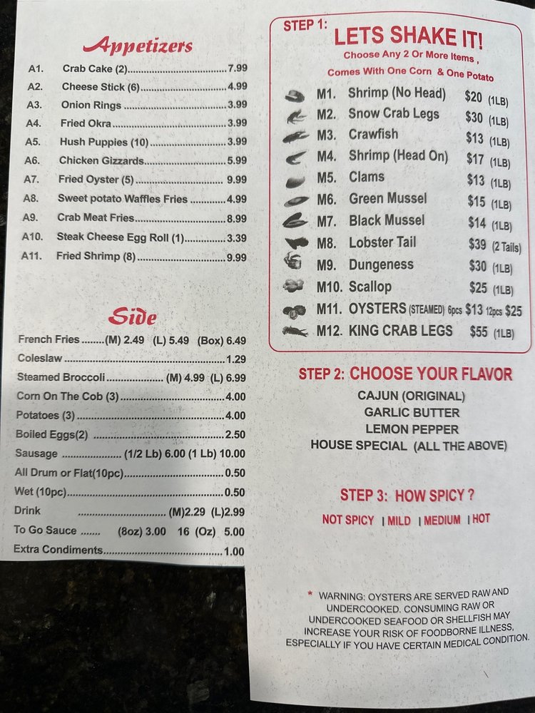 CAJUMBO SEAFOOD & WINGS MANIA 374 N Deshong Rd, Stone Mountain