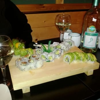 Rolls N Bowls - Sushi roll combo C: spicy salmon, crunch, Philly, baby caterpillar and California roll for 26.95. Its about 27-29 rolls! BYOB! - Sushi Bars Near Me - Chicago, Illinois Rolls N Bowls - Sushi roll combo C: spicy salmon, crunch, Philly, baby caterpillar and California roll for 26.95. Its about 27-29 rolls! BYOB! - Sushi Bars Near Me - Chicago, Illinois