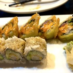 Kobe Teppanyaki - Spicy Girl Roll and Shrimp Tempura Roll
