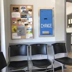 Change machine and seating
