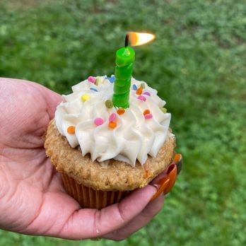 Grain Artisan Bakery - Vegan funfetti cupcake with vanilla frosting. - Bakeries Near Me - Snohomish, Washington Grain Artisan Bakery - Vegan funfetti cupcake with vanilla frosting. - Bakeries Near Me - Snohomish, Washington