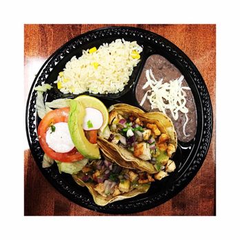 Mexican Mariachi Grill - Chicken taco platter - Mexican Near Me - Ewing Township, New Jersey
