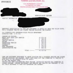 Nickolich Towing - Price gouging charges along with BS fees and some I've never seen any other towing company charge. Stay away from these crooks.