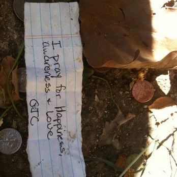 Solstice Canyon - This prayer was left at the feet of the hidden Virgin Mary in her grotto... - Parks Near Me - Malibu, California