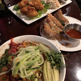 Lotus Lounge - veggie ramen (sub udon noodles) veggie egg rolls coconut shrimp dinner - Sushi Bars Near Me - Flagstaff, Arizona Lotus Lounge - veggie ramen (sub udon noodles) veggie egg rolls coconut shrimp dinner - Sushi Bars Near Me - Flagstaff, Arizona