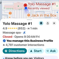 YOLO Massage #1