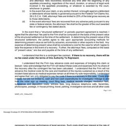 I understood that I would only have to pay a settlement if there was one!  Wording in this is very MISLEADING!