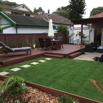 Master Landscaping Sprinklers - a backyard - Landscaping Near Me