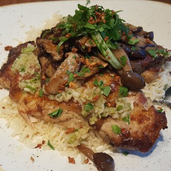 COMMUNION Restaurant and Bar - Garlic Ginger Chicken ($27, 5/19/22) - Soup Near Me - Seattle, Washington