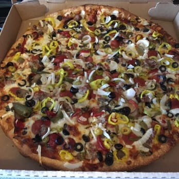 Mustachio's Pizzeria - Large Supreme Pizza! - Pizza Near Me - Buffalo, New York Mustachio's Pizzeria - Large Supreme Pizza! - Pizza Near Me - Buffalo, New York