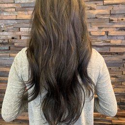 Tape hair extensions. Love it!