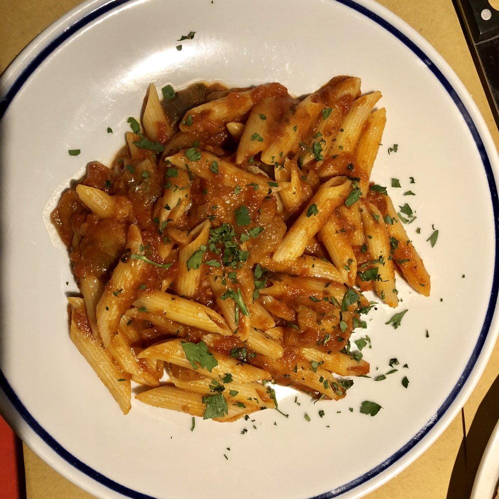 Trattoria da Giorgio - Penne with an eggplant-based sauce (YUM!) - Tuscan Near Me - Florence, FI Trattoria da Giorgio - Penne with an eggplant-based sauce (YUM!) - Tuscan Near Me - Florence, FI