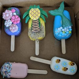 First crack at cake popsicles... All made entirely during the class. So informative!