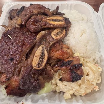 Ono Hawaiian BBQ - Hawaiian BBQ Mix BBQ Chicken, BBQ Beef & Kalbi Short Ribs - Hawaiian Near Me - Los Banos, California Ono Hawaiian BBQ - Hawaiian BBQ Mix BBQ Chicken, BBQ Beef & Kalbi Short Ribs - Hawaiian Near Me - Los Banos, California