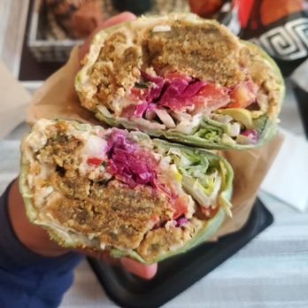 Lemon Zest - Falafel Wrap (Vegan) - Mediterranean Near Me - Sherman Oaks, California Lemon Zest - Falafel Wrap (Vegan) - Mediterranean Near Me - Sherman Oaks, California