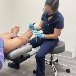 March Lane Podiatry - Clipping my moms toe nails
