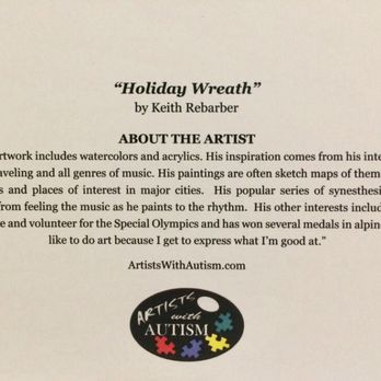Artists with Autism - My Friend Keith the artist. My Greetings to Yelp, my connections, followers, and friends! Posted 12/23/19 - Art Galleries Near Me - Pompano Beach, Florida Artists with Autism - My Friend Keith the artist. My Greetings to Yelp, my connections, followers, and friends! Posted 12/23/19 - Art Galleries Near Me - Pompano Beach, Florida