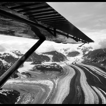 Fly Denali - On route to glacier landing (Denali, AK) - Aerial Tours Near Me