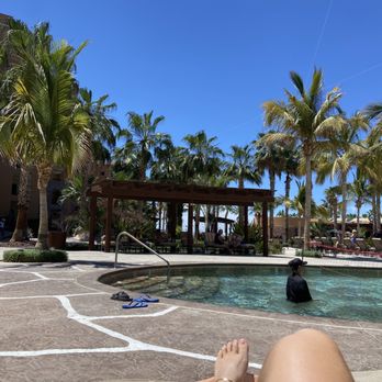 Villa del Palmar Beach Resort & Spa - Pool area with volleyball net - Hotels Near Me - Loreto, BCS