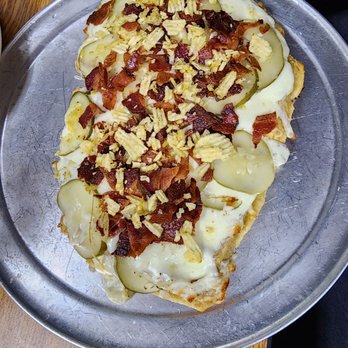 Waffle O Waffle - Dill pickle bacon pizza - Breakfast & Brunch Near Me - Medina, Ohio Waffle O Waffle - Dill pickle bacon pizza - Breakfast & Brunch Near Me - Medina, Ohio