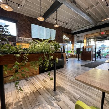 Pure Cold Press - the interior of a cafe - Juice Bars & Smoothies Near Me - Brookline, Massachusetts Pure Cold Press - the interior of a cafe - Juice Bars & Smoothies Near Me - Brookline, Massachusetts