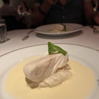 Le Coucou - Halibut, beurre blanc - French Near Me - New York, New York Le Coucou - Halibut, beurre blanc - French Near Me - New York, New York