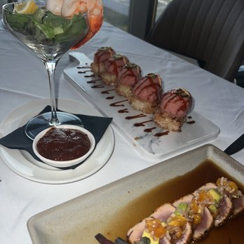 MRBL - Shrimp cocktail, crispy rice tuna, ahi tuna - Steakhouses Near Me - Bellevue, Kentucky MRBL - Shrimp cocktail, crispy rice tuna, ahi tuna - Steakhouses Near Me - Bellevue, Kentucky