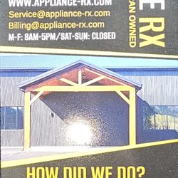 Appliance RX - They even left me a nice brochure with a magnet!