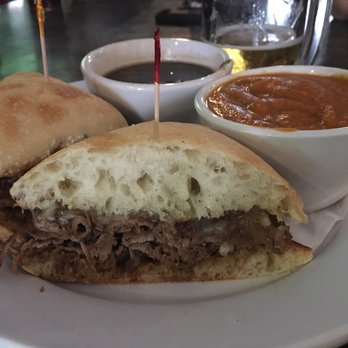 Big Eddy Pub - Beef Dip with soup - Pubs Near Me - Revelstoke, British Columbia