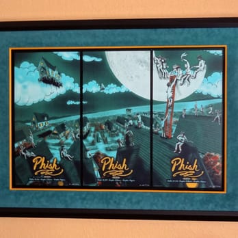 FastFrame South Austin - Custom Frame Shop - Phish Tryptich - screen printed gig posters, mounted, floating, & beautifully framed courtesy of Matthew! - Framing Near Me - AUSTIN, Texas FastFrame South Austin - Custom Frame Shop - Phish Tryptich - screen printed gig posters, mounted, floating, & beautifully framed courtesy of Matthew! - Framing Near Me - AUSTIN, Texas