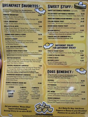 Menu photo 2 Kelly Os Diner - Warrendale Warrendale, PA