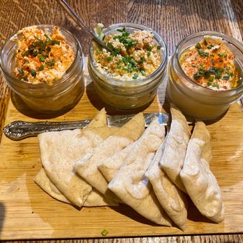 Ida Claire - Trio dips with pita - Southern Near Me - Addison, Texas