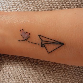 Anchor Rose Tattoo and piercing - Paper airplane by Mo - Tattoo Near Me - Santa Rosa, California