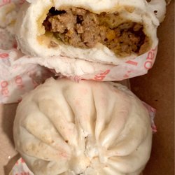 Wow Bao - 2 BBQ pork buns I received - looks like ground beef!
