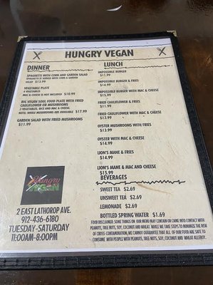Menu photo 3 Hungry Vegan Savannah, GA Menu photo 3 Hungry Vegan Savannah, GA