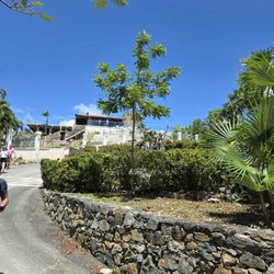 Government Hill - The path leading down from Blackbeard's Castle to the Three Queens sculpture