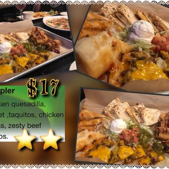 Miguel's Mex Tex Cafe - Sampler- not really all that great - Mexican Near Me - Abilene, Texas